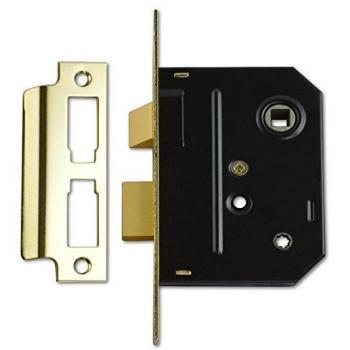 Union 2294 Mortice Bathroom Lock Polished Brass 76mm 3in Visi UNNY2294PL30