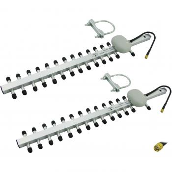 Antenas Yagi de Alta Ganancia 2 x 13dBi 2.4GHz