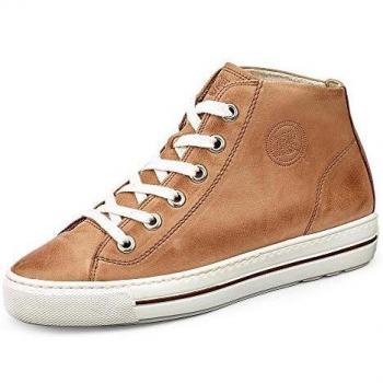 Paul Green Damen Schnürschuhe, Hightop, Mittelbraun, 37 EU