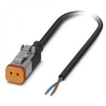 Phoenix Contact Cable 2P DT06‑2S 1,5 mm² – Connecteur femelle droit