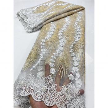Malla de Encaje Noir Nigeriano para Novias
