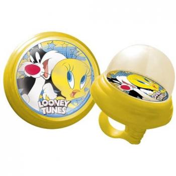 Bicicleta Sonido Divertido Looney Tunes Infantil Azul y Amarillo