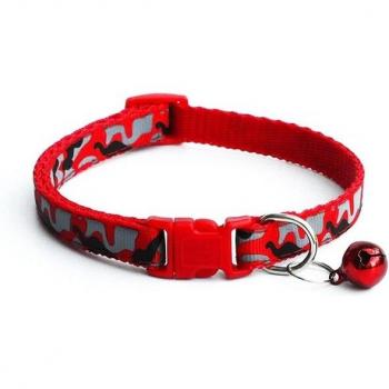 Camouflage Cat and Dog Collar with Bell MP0068