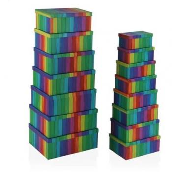 Set di Scatole Impilabili in Cartone Versa