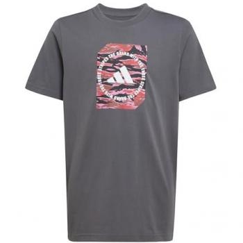 Adidas Boys' 9-10 Year Old Gray Camo T-Shirt