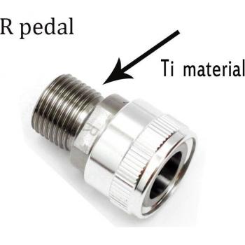 1 Stück Faltfahrrad Adapter aus Titan/Edelstahl für MKS Ezy Pedale Aceoffix