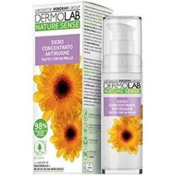 Dermolab Nature Sense Siero Viso Rigenerante con Acido Ialuronico e Olio di Oliva vergine extra biologico e Calendula