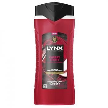 Cherry Spritz 12-Hour Freshness Body Wash for Men 400ml, 3 Pack (Red)