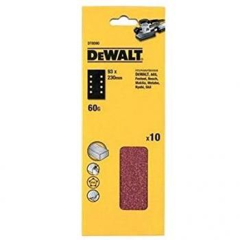 Dewalt DT8590-QZ One Third Sheet Sandpaper, Pre-Punched, 93 mm x 230 mm, Grit Size 60