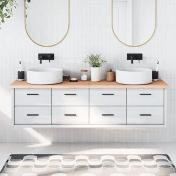 Vidaxl ProLenta – Mesa de Baño en Madera Maciza Natural