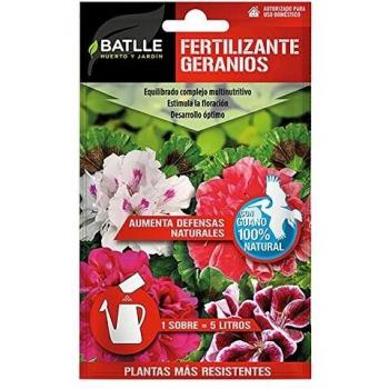 Engrais pour géraniums Batlle 710610BOLS Semences pour 5 L avec nutriments pour une floraison abondante