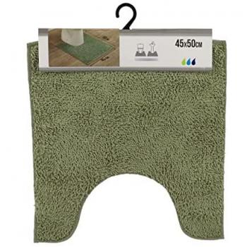 Tapis WC Vert Kaki 45 cm x 50 cm