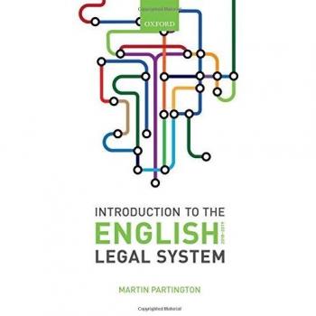 Martin Partington Introduction To The English Legal System 2018-19