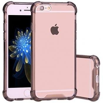 Estuche Protector Transparente con Diseño Negro para iPhone 6
