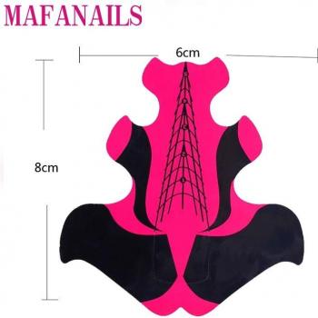 Pegatinas Autoadhesivas para Extensión de Uñas con Forma de Uña Curva, 100 unids/lote