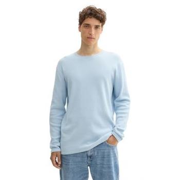 Maglione Tom Tailor Collo Arrotolato Blu Chiaro M