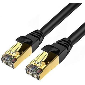Cable Ethernet Veetop Cat 8 5m 40Gbps con Conectores de Oro