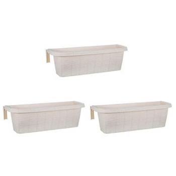 Rondine Big 60 – Kit 3 Balconi Intrecciati, Agganci Sospendibili, Riserva d’Acqua
