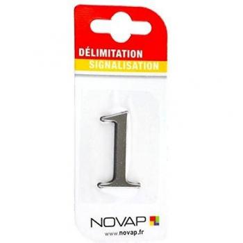 Numéro 1 Argent Ø 80 mm