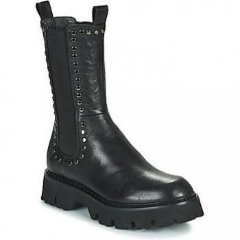 Bottes ALOISA Cuir Noir Fru.it