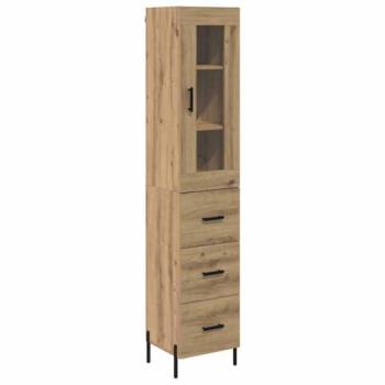 Highboard Artisan-eiche 34,5 × 34 × 180 cm – Vidaxl Holzbodenregal