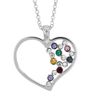 Colle d’Argent Artisanal « Love » – 25 mm × 22 mm – Les Trésors de Lily (Q9377)