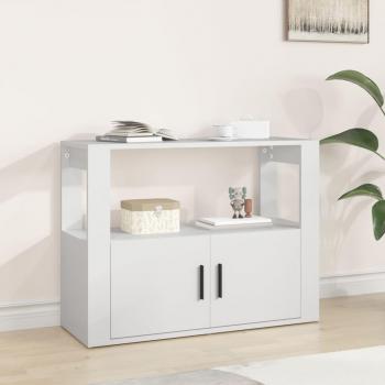 Aparador de madera contrachapada 80x30x60 cm Mueble de Almacenaje de Salón