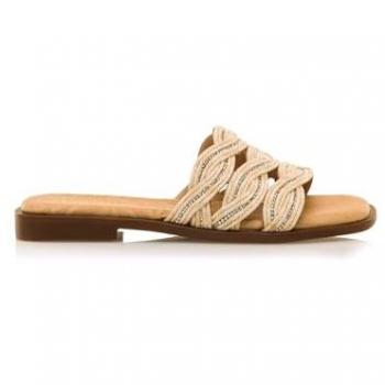 Sandalias Mustang en Piel con Plantilla Rafia