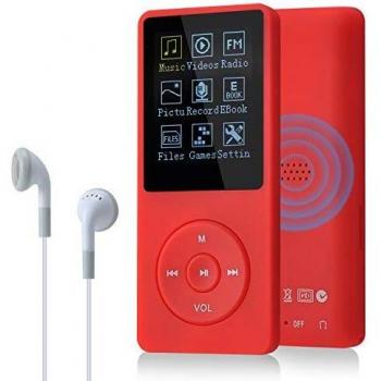 COVVY 8‑GB tragbarer Musikplayer – Hi‑Fi MP3, 70 Stunden, SD‑Karte bis 64 GB