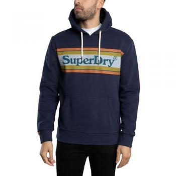 Sudadera a Rayas Superdry Venue con Capucha