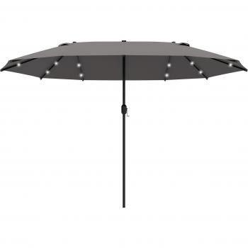 Ombrellone Ovale Grigio 440cm x 260cm – Outsunny