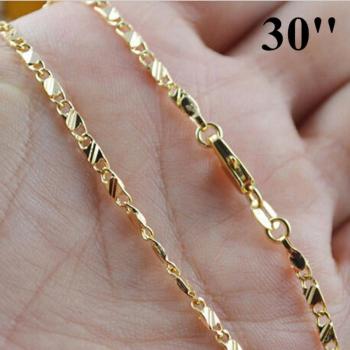 Gold-Filled Adjustable Chain Necklace for Men and Women, 16-30 Inches