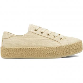 DeeZee Damen Espadrille Beige WSK1576-01