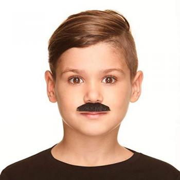 Selbstklebender Schnurrbart Kids – Mario, Gangster, Polizist – Schwarze Version