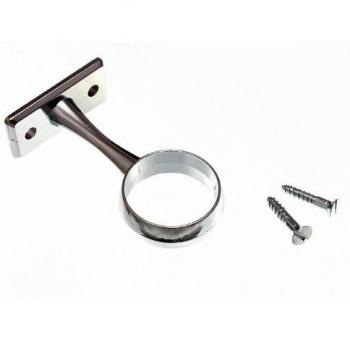 Modern Design Wardrobe Rod Rail Socket Centre Support Bracket 25mm Chrome Plated