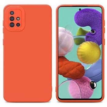 Cover Cadorabo Samsung Galaxy M40s TPU Fluid LM162, Protezione Arancione