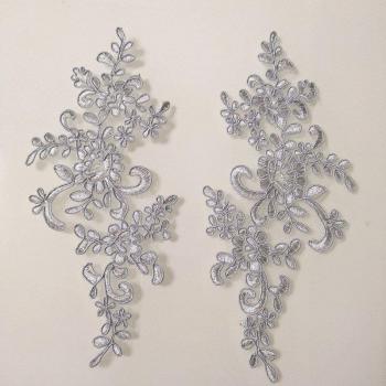 Apliques Bordados a Mano para Vestidos Nupciales
