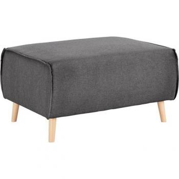 Hocker Janek (Andas) – Weiche Struktur, 92 % Polyester / 8 % Nylon, schwarz