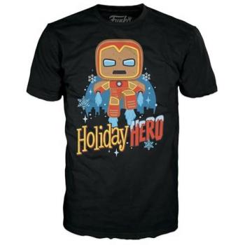 Camiseta de Manga Corta Iron Man para Fiestas Funko Marvel