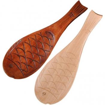 Reis Portionierer aus Holz – Doppelpack mit Paddel & Löffel