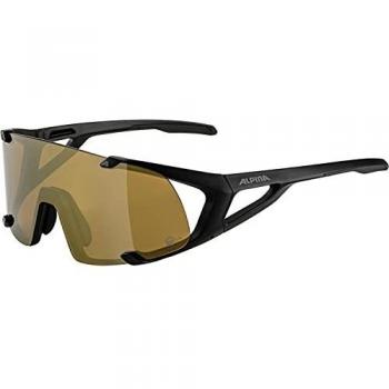 Alpina Hawkeye Q-Lite Sportbrille für Erwachsene, Schwarz Matt, Einheitsgröße
