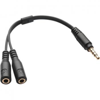 Compact 3.5mm TRRS Y Splitter Cable