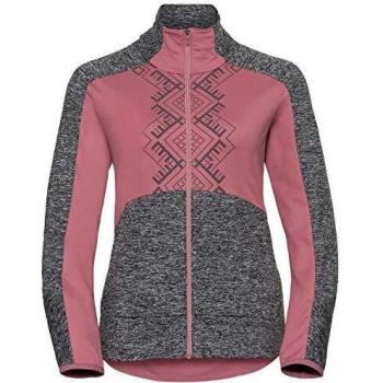 Odlo Chaleco Skadi Light Mujer, color Mesa Rose-Black Melange, Talla XS