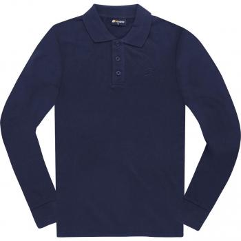 Chemise Polo Long Run FC-Moto Bleu Taille 2XL