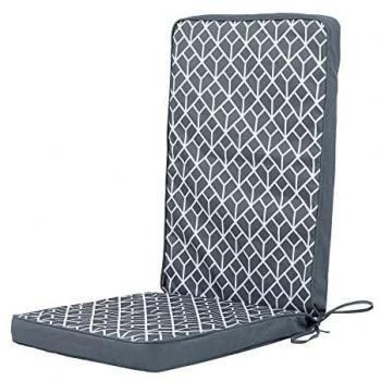 Outdoor GeoHigh Back Seat Pad – Charcoal