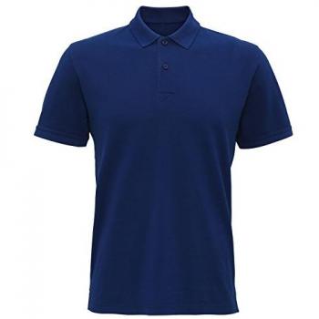 Asquith & Fox Herren Polo Vintage-Wasch Küste (Indigo) Lila M
