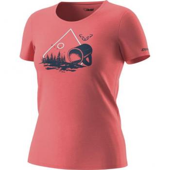 Camiseta Dynafit Rosa Coral Mujer Manga Corta