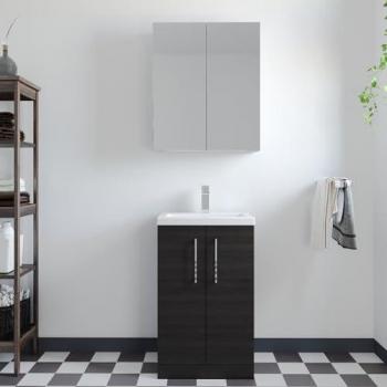 Balterley 2 Door Vanity Basin Unit with Polymarble Basin