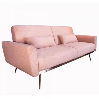RIESS Ambiente BellaZZA Schlafsofa 210 cm altrosa – 3‑Sitzer Couch inkl. Kissen
