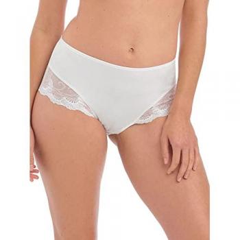 High‑Waist “Jocelyn” Brief – White, Size 18